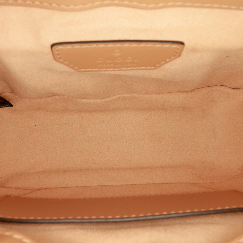 Pre-Loved Gucci Mini GG Marmont Matelasse Calfskin Aria Top Handle Bag - Picture 4 of 7